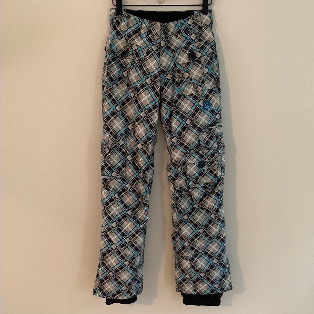 Sims Plaid Snowboarding Pants With Pockets Size XS Ski Snow Winter